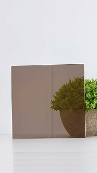 Зеркальное стекло тонированное бронза 4мм 1605*2250