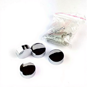 Крепление зеркала (D21мм, 60шт/уп, ХРОМ)