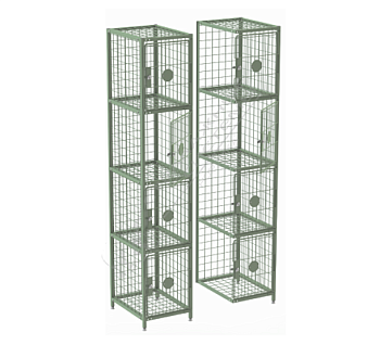 Шкаф сумочный сетчатый, h 1800мм, (8 ячеек) (RAL 9005)