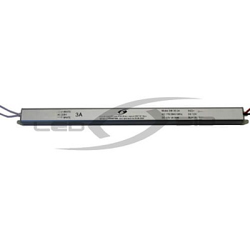 Блок питания LS узкий 36W DC12V 3A IP33 AC 170-265V (Алюм. корпус) 260*18*18мм