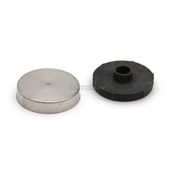 Кнопка (D21mm. 200 шт/уп, МАТОВЫЙ ХРОМ)