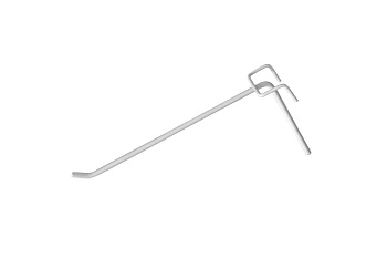 Крючок 300мм на решетку одинар белый