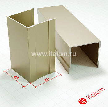 трек одинарный верхний Черный 5,5