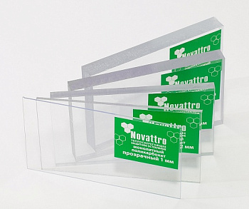 10 мм Монолитный  поликарбонат 3050х2050 Novattro (00 прозрачный, 2UV)