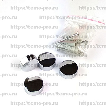 Крепление зеркала (D21мм, 60шт/уп, ХРОМ)