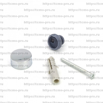 Темпо (D17mm. 40 шт/уп, Металл, ХРОМ) к-т-4шт