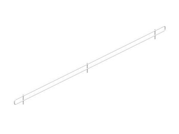 Ограждение проволочное фронтальное 30h, 30*315мм (угла внутреннего 500мм)