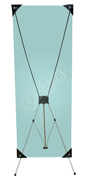 Стенд баннерный Х 60-80*160-180 (регулируемый)