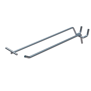 Крючок 150мм хром двойной с ценником