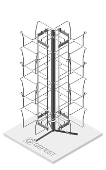 Стенд настольный вращающийся для колготок