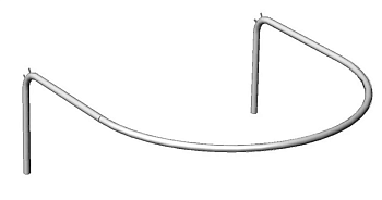 Кабина примерочная полукруглая, 1000*1000*325Н