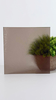 Шиншила коричневое 4 мм  рифленое 1500*2000 (73л) стекло