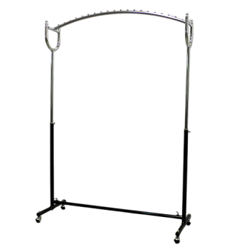 Вешало с изогнутой перекладиной L=1200мм, Н=750-1600мм, хром