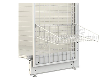 Корзина наклонная 280х435х100 мм для панели торцевой сетчатой Нордика С/З